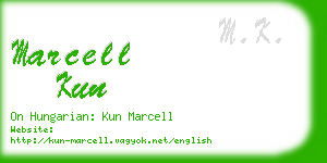 marcell kun business card